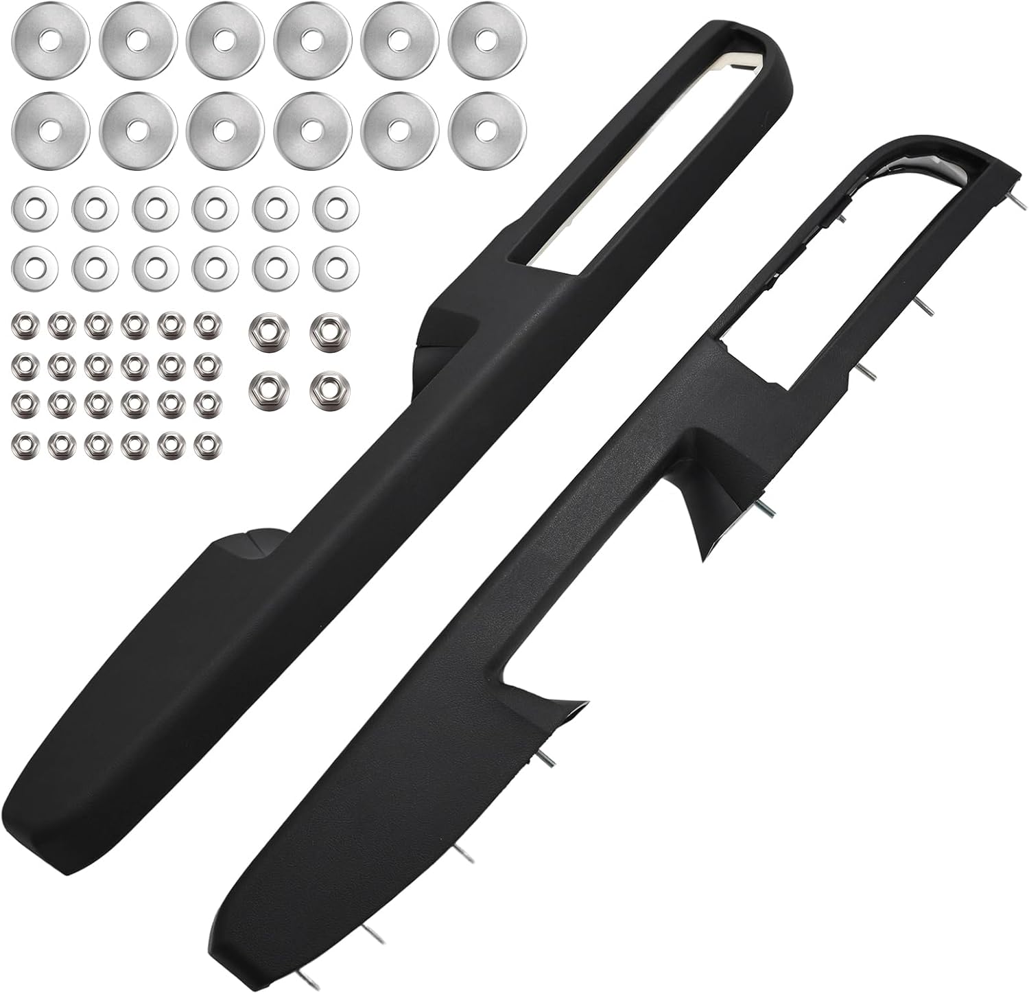 Tutor Auto 926-740 Front Left Driver Side Door Armrest Repair with Door Release Handle Above Armrest Compatible with 2010-2014 Chevy Silverado, Avalanche, Suburban, Tahoe, GMC Sierra, Yukon - Gray