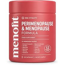 Menopause & Perimenopause Support Capsules | 12 in 1 Blend | with Magnesium Glycinate, Evening Primose & Ashwagandha | Menopause Supplements | Hot Flush, Mood Support & Sleep Support | 120 Capsules
