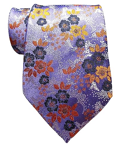 TANGQING New Classic Floral JACQUARD WOVEN Silk Men\'s Tie Necktie