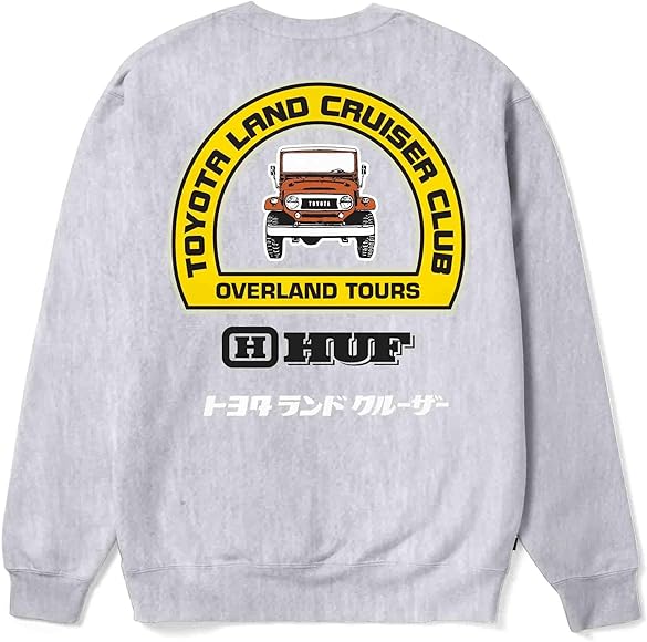 HUF X Toyota Land Cruiser Overland Touring Crew Neck Sweatshirt 