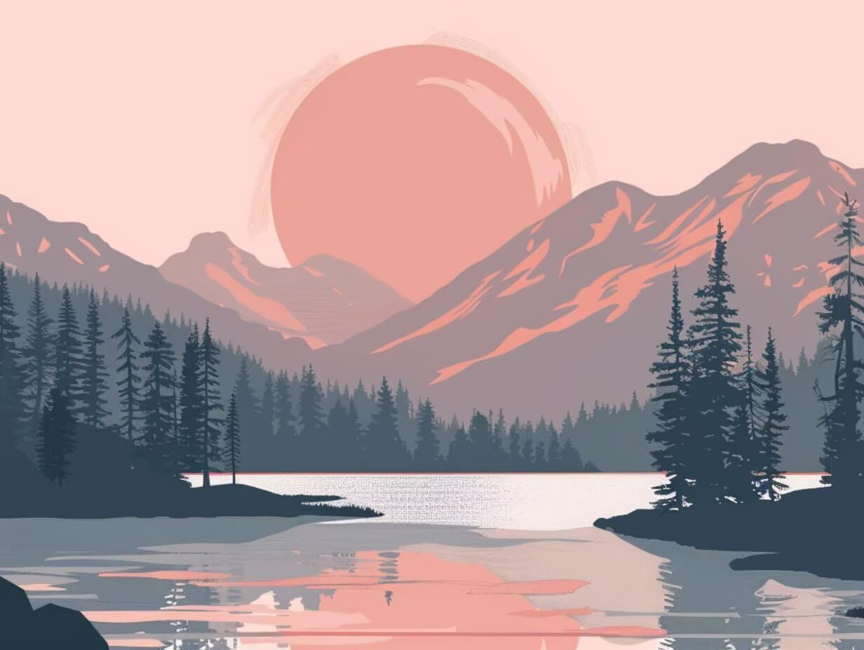 Tramonto Montagna, 1000 Pezzi Puzzle Classici, per Adulti YHPGL6-554