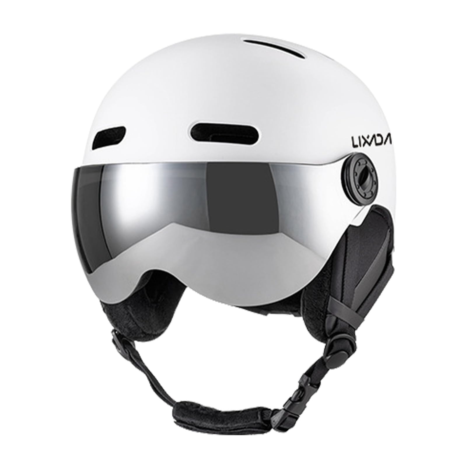 Skihelm, Snowboardhelm, Wintersport, mit Schutzbrille, 12 Belüftungsöffnungen, Abnehmbare Liner-Ohrpolster für Aktivitäten Im Innen- und Außenbereich Im Schnee