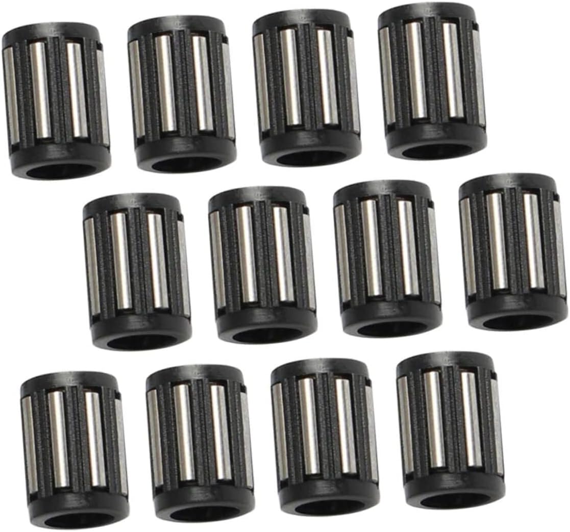 Bearing, 50pcs Plane Bearing Drawn Cup Needle Roller One Way Needle Bearing Roller Clutch Bearing Roller Bearings Replacement Bearings Needle Roller Needle Bearings 3/4 Plastic Black