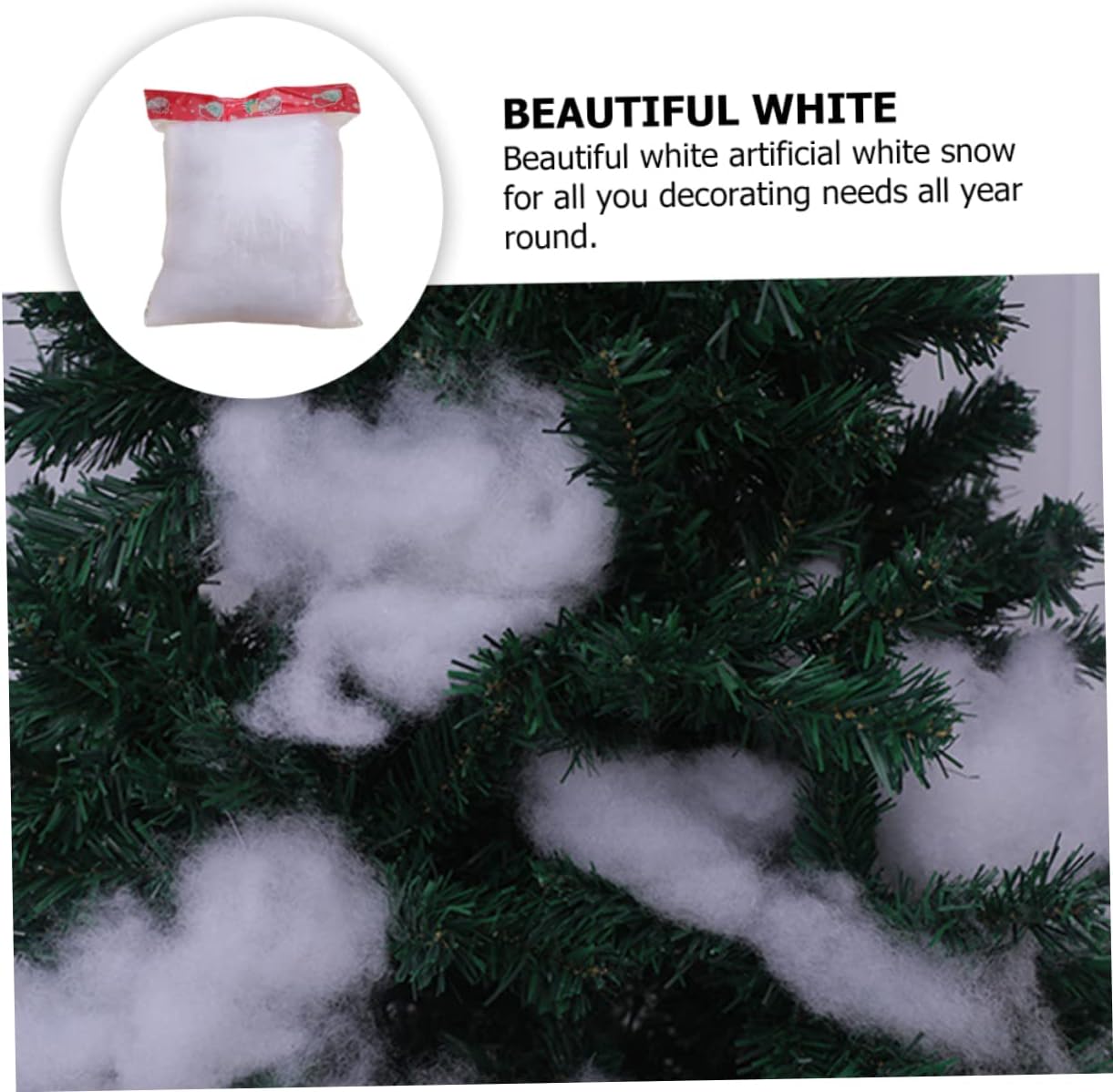 Stylish Artificial Snow Decorative Fake Snow for Christmas Party Decorations for Creating Winter Atmosphere Holiday Crafts