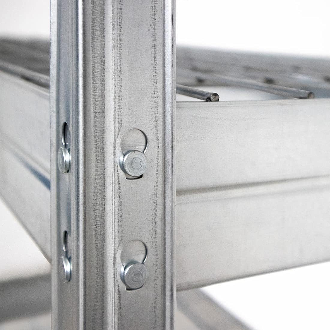 3er-Set Rivet Schwerlastregal mit Stahlgitter-Boden 180x120x45cm(HxBxT) 250 kg pro Boden verzinkt. Steckregal Metallregal Kellerregal Lagerregal Werkstattregal