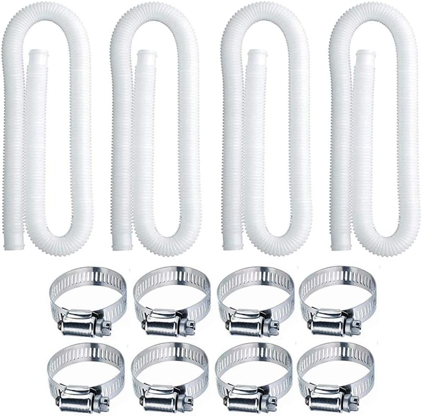 Swimming Pool Replacement Hose,Replacement Hose for Above Ground Pools,59” Long 1.25" Diameter Filter Pump Hose,Compatible with Pump Model 607, 637.