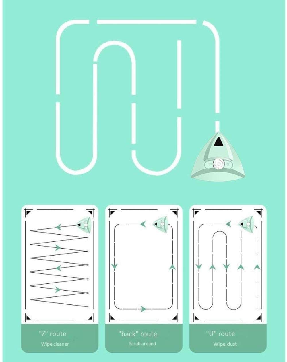 Diseño de triángulo magnético Ajustable de 5 velocidades Limpiador de Ventanas magnéticas de Doble Cara, con Soporte de Aislamiento magnético/de Mango portátil Limpiador de Cristal magnético, ve