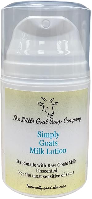 Simply Goats Milk Lotion 50ml. Sensitive Skin. Eczema, Psoriasis, Dermatitis, Dry Itchy Skin