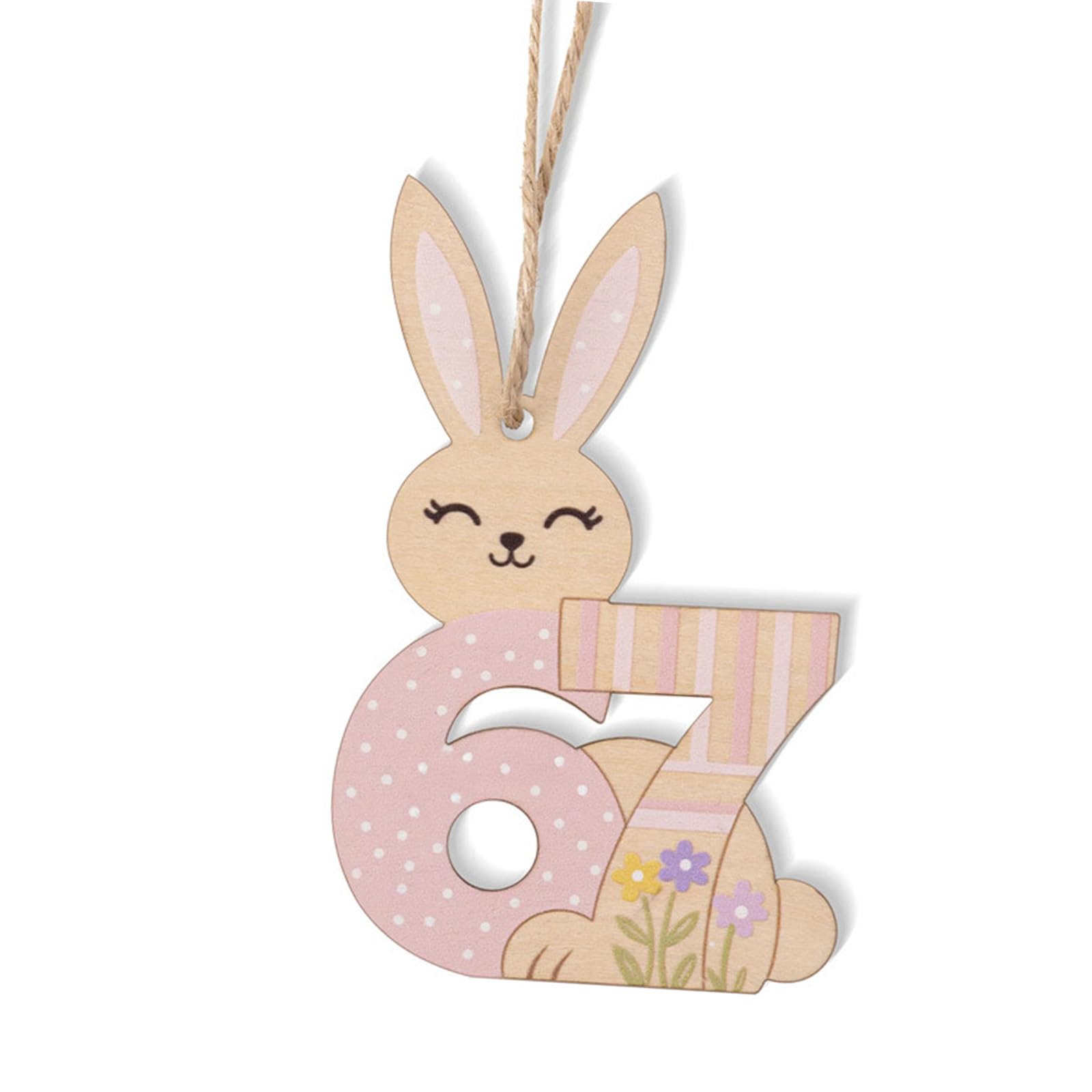 Yhplxyuus Handcrafted Natural Wood Easters RabbitS Hanging Ornaments for Festives Decoration Gift Wrapping and Easters Wreath Bunnies Hanging Ornaments