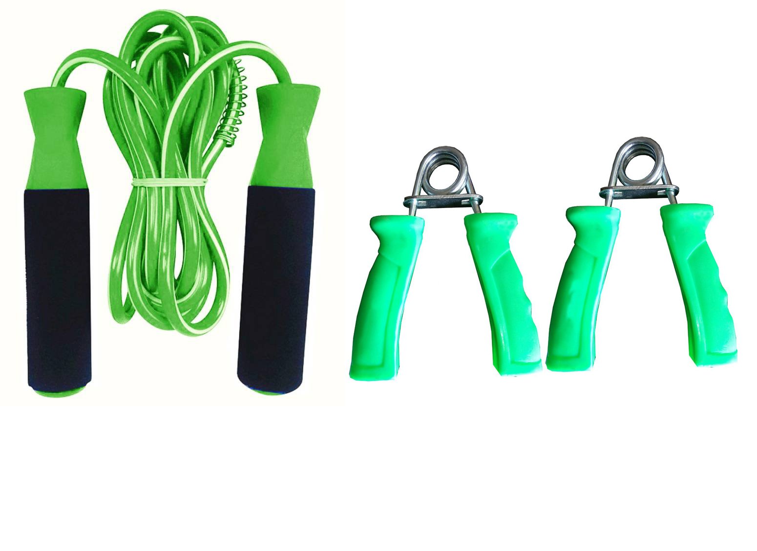 Simran Sports Home Exercise and Fitness Combo Ball Bearing Skipping Rope & Hand Gripper-image-48