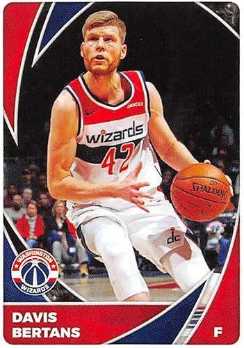 2020-21 Panini Stickers #299 Davis Bertans Official NBA Basketball Album Sticker Measuring 2.75 inch tall X 2 inches wide in Raw (NM or Better