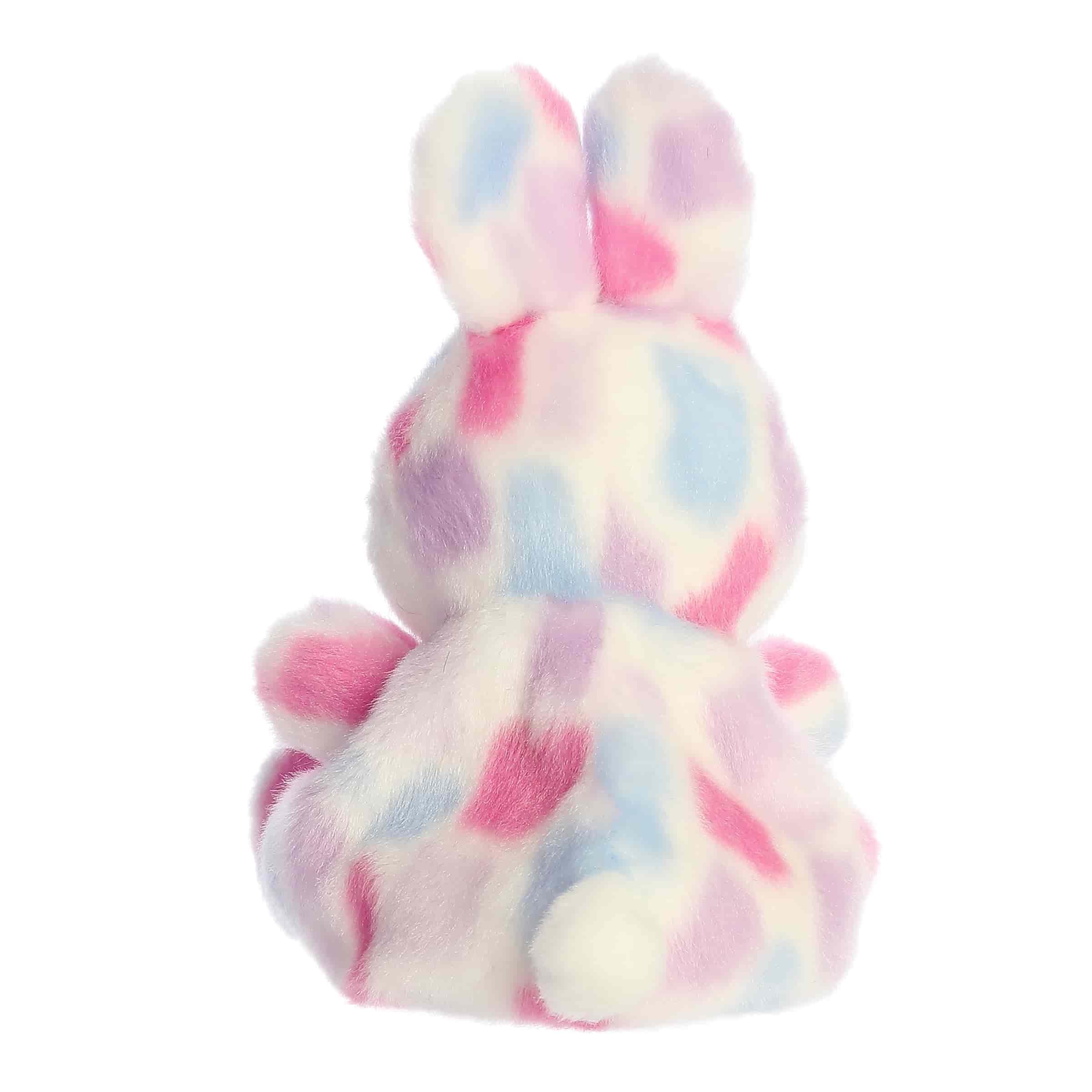 Aurora Adorable Palm Pals Marta Mozaika Królik wypchane zwierzę - zabawny pluszowy kolekcjonerski dla dzieci i dorosłych kolekcjonerów - sezonowy plusz na sezon wiosenny - fioletowy 14 cm