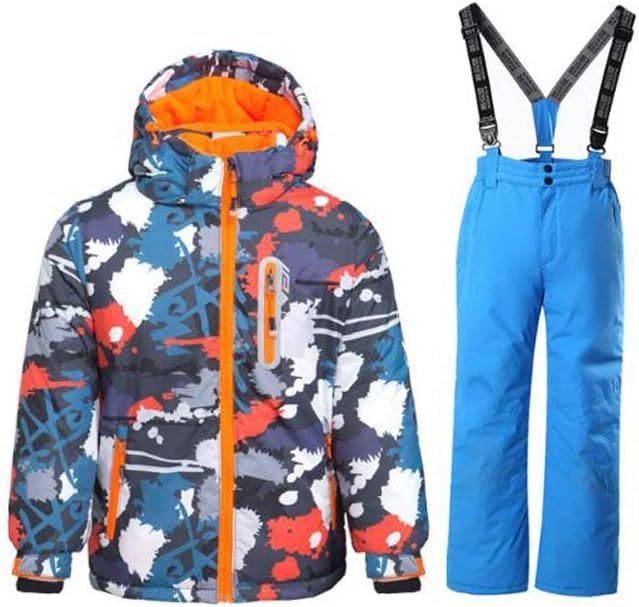 Boys Ski Suit Ski Jacket and Pant Kids Ski Clothes Children Snowboard Suit Snowboard Jacket and Pants for Kids