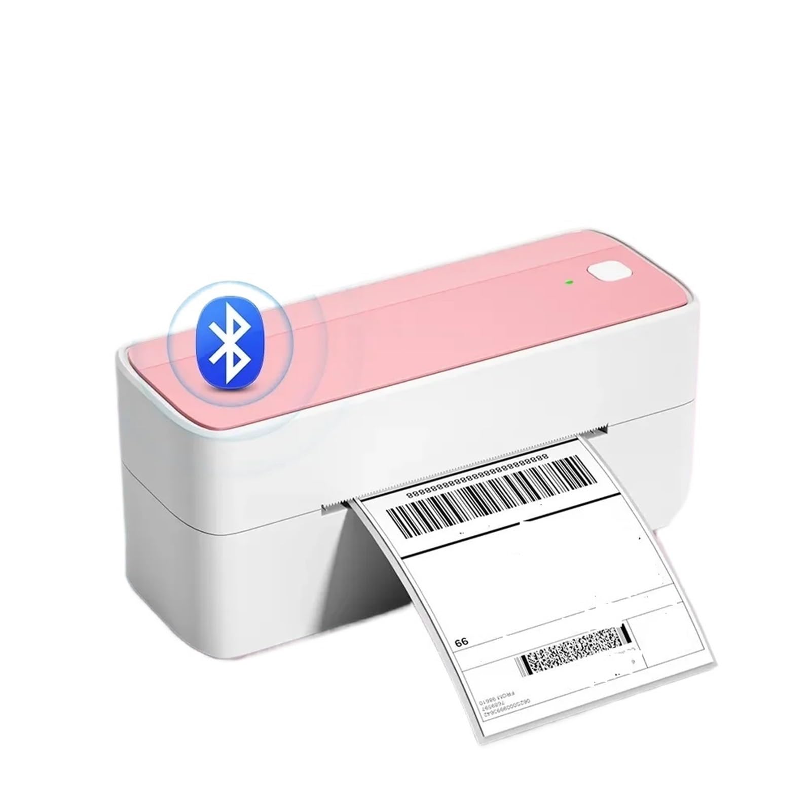 Imprimante d'étiquettes Thermique Bluetooth Imprimante d'étiquettes sans Fil for Petites Entreprises,pour l'étiquette de Date de Texte(Pink)