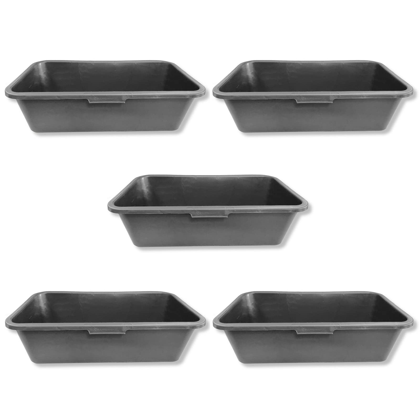 DEWEPRO® 5 x 40 Litre Square Mortar Bins Garden