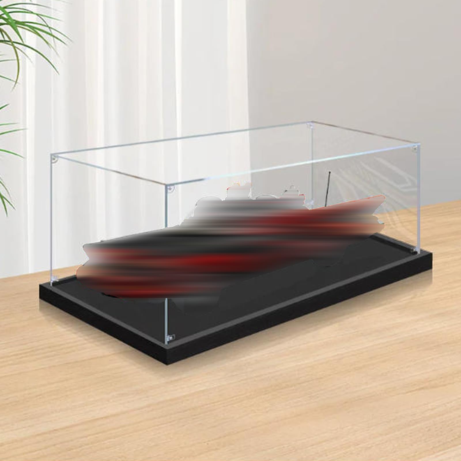 Acrylic Display Case Compatible with Lego 76328 Cars Model, Dustproof Transparent Storage Box, Compatible with Lego 76328 (Model Not Included) (2mm)