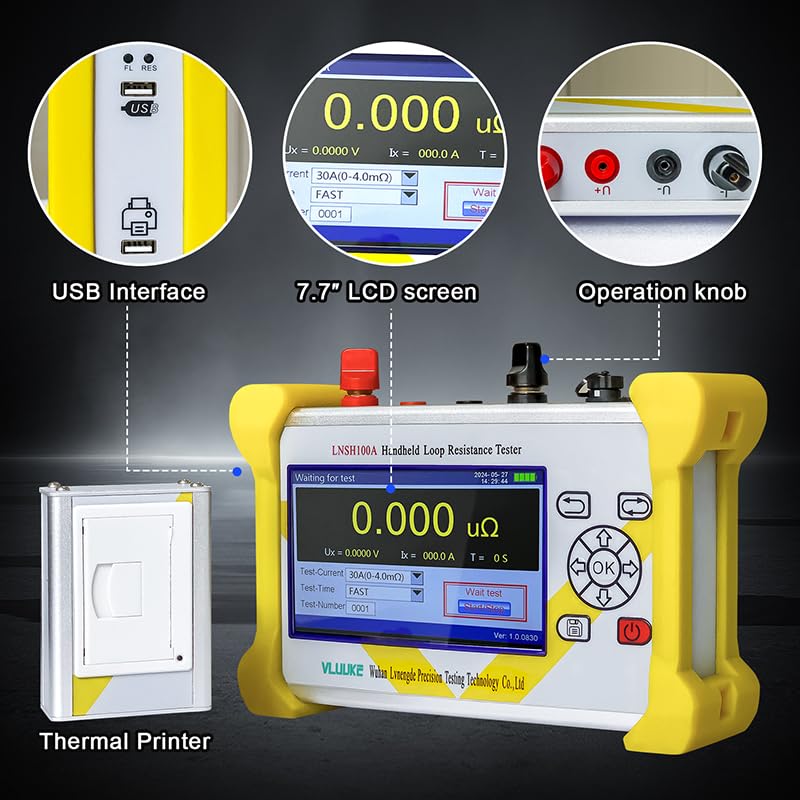 Handheld Loop Resistance Tester(with Printer) Circuit Resistance Tester