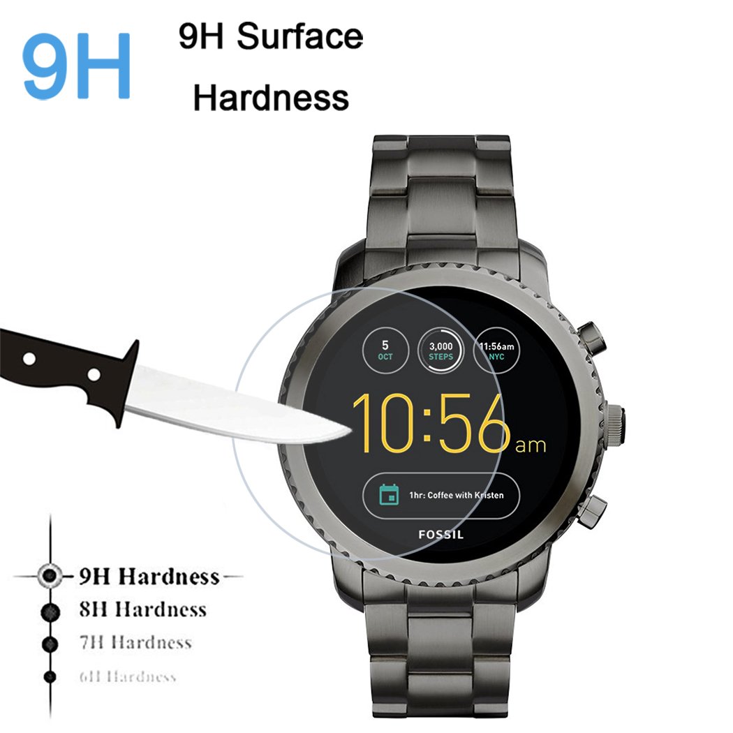 Pack Tempered Glass Screen Protector For Fossil Gen 5e (ftw 6066