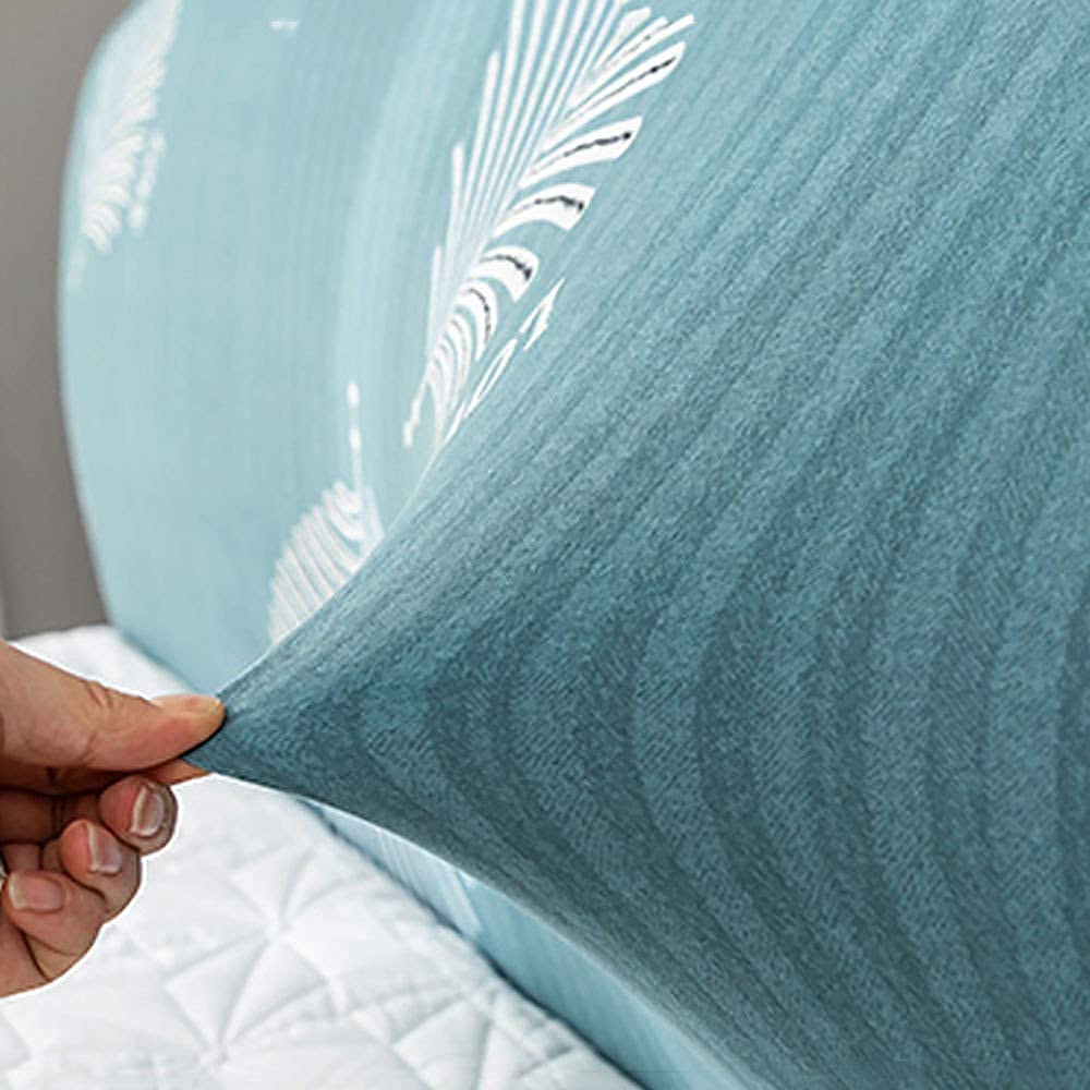 Stofdichte hoes voor hoofdeinde voor bed, super kingsize tweepersoonsbed, fluwelen verdikte hoofdeindehoes, leder/hout/doek bed rugleuning bed hoofdhoes beschermer hoes voor slaapkamerdecoratie, groen