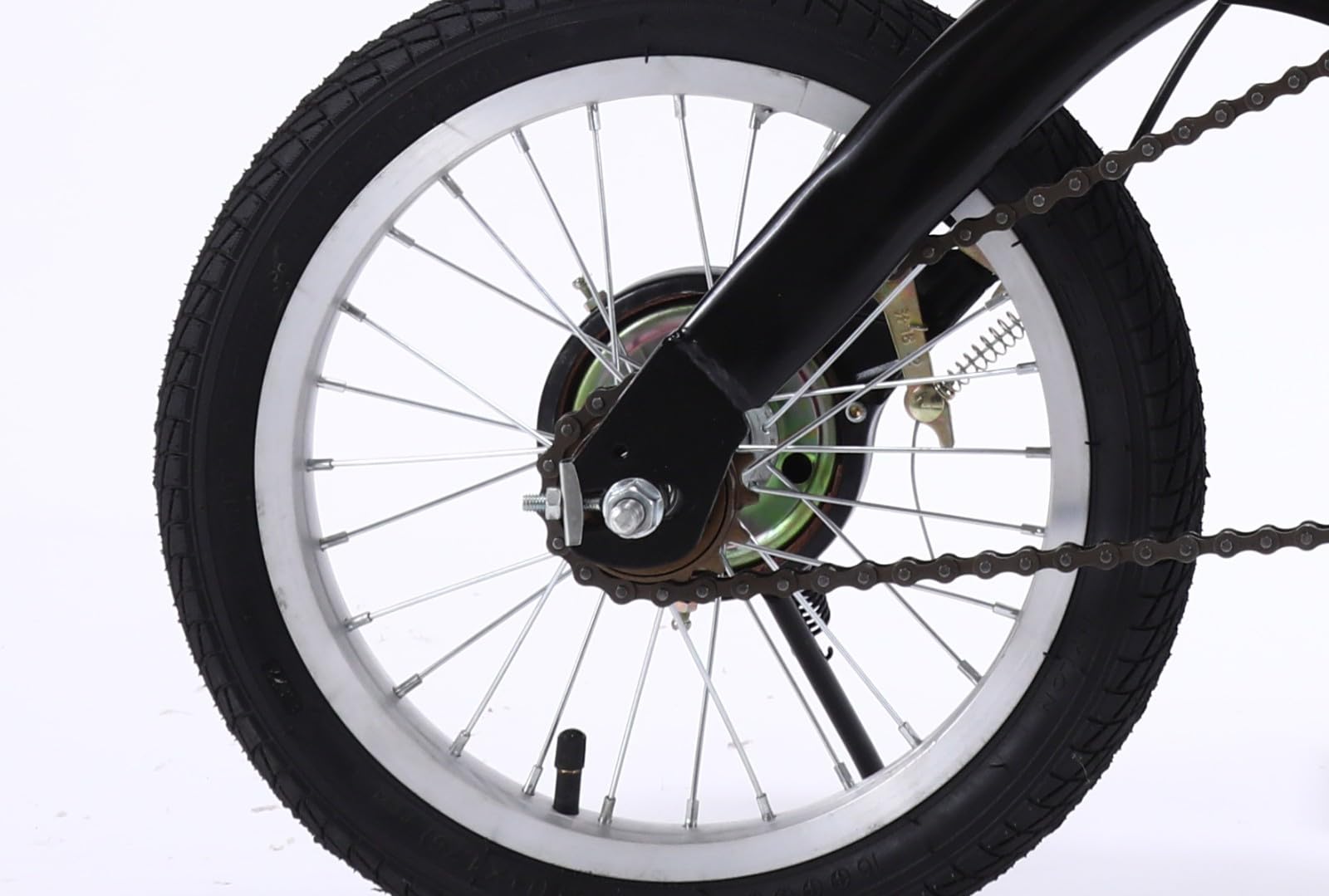 Bicicletta Pieghevole 14/16 Pollici Anteriore E Posteriore con Telaio Acciaio Carbonio Bicicletta per Adulti velocità Variabile Bicicletta Pieghevole per Studenti Super Leggera A,16inch