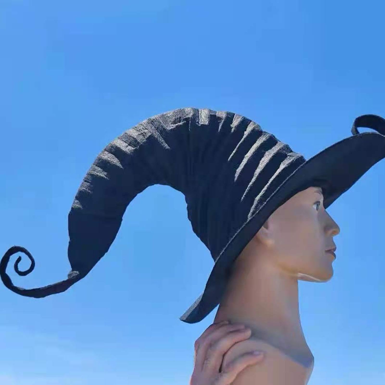 Genérico Sombrero de Accesorios de Disfraz de Fieltro con Ala Ancha y Punta