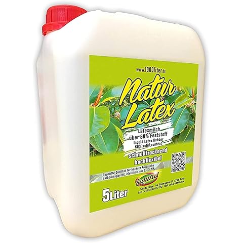Natursache Latexmilch 5l im Kanister- Flüssiglatex 5000ml als Liquid Latex - Naturlatex Allzweck geeignet unter anderem auch für Halloween und Masken Cover