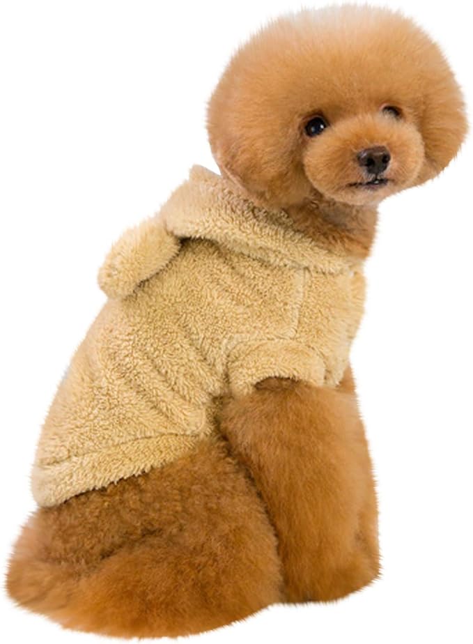 Amazon Co Jp Yodqego かわいい 冬用 犬服 モコモコ ドッグウェア ペット服 春夏秋 ふわふわ 小型犬 中型犬 ウサギ形 フード付き ペットウェア 柔らかい 防寒 人気 ファッション 小中型犬服 猫服 ペット用品 お散歩 お出かけ 記念撮影 ペット用品