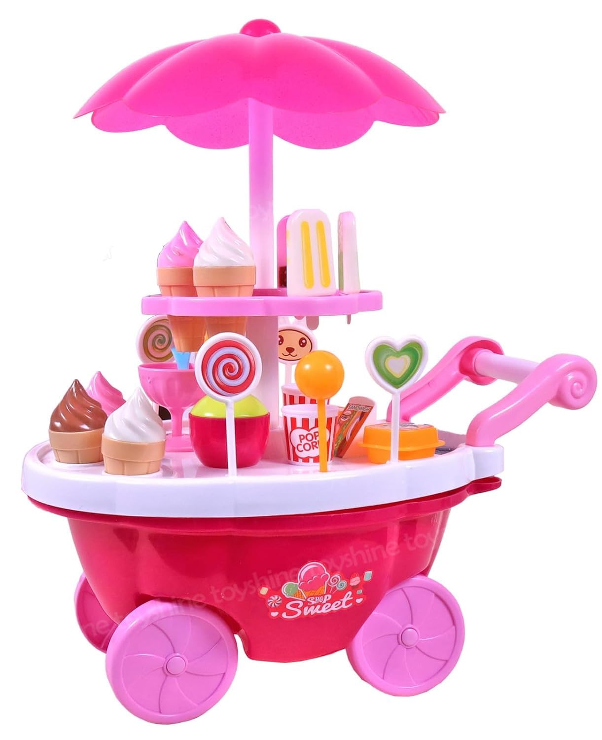 Ice Cream | Candy Counter Set | Kitchen Play Set with Lights and Music | Pretend Play Toys for Kids Girls and Boys - Multi Color (B0CXPY69XR) Amazon Price History, Amazon Price Tracker