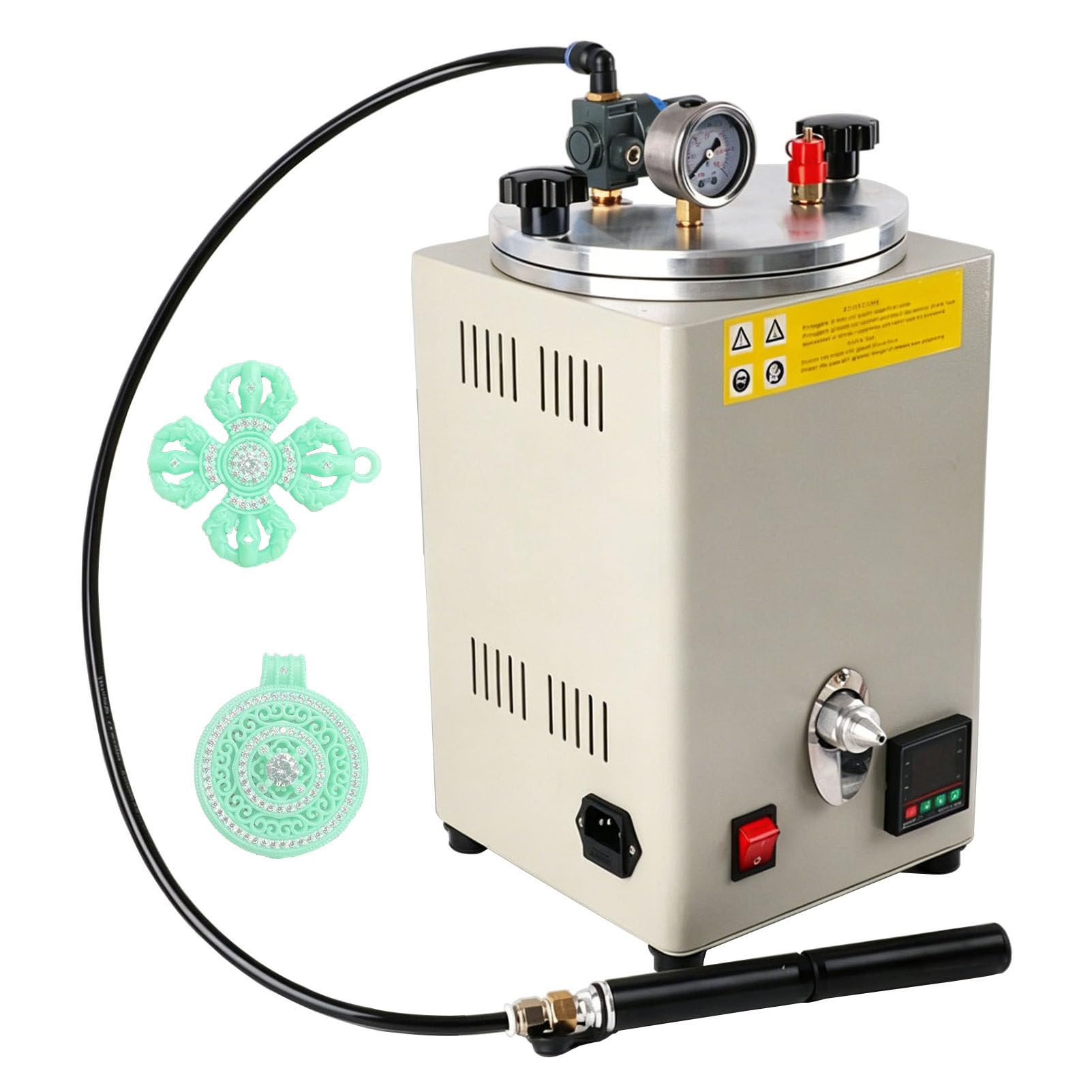 guoyjmm Manual Pump-Type Wax Injector, 400 W Wax Injection Machine, 0℃-110℃ Adjustable Temperature waxing Machine, Melting Wax Making Wax Jewelry Casting Machine