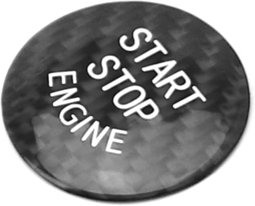 Miniatura 8 de iJDMTOY Cubierta de botón de arranqueparada de motor de fibra de carbono real negra de estilo premium compatible con Toyota MKV Supra GR A90 A91