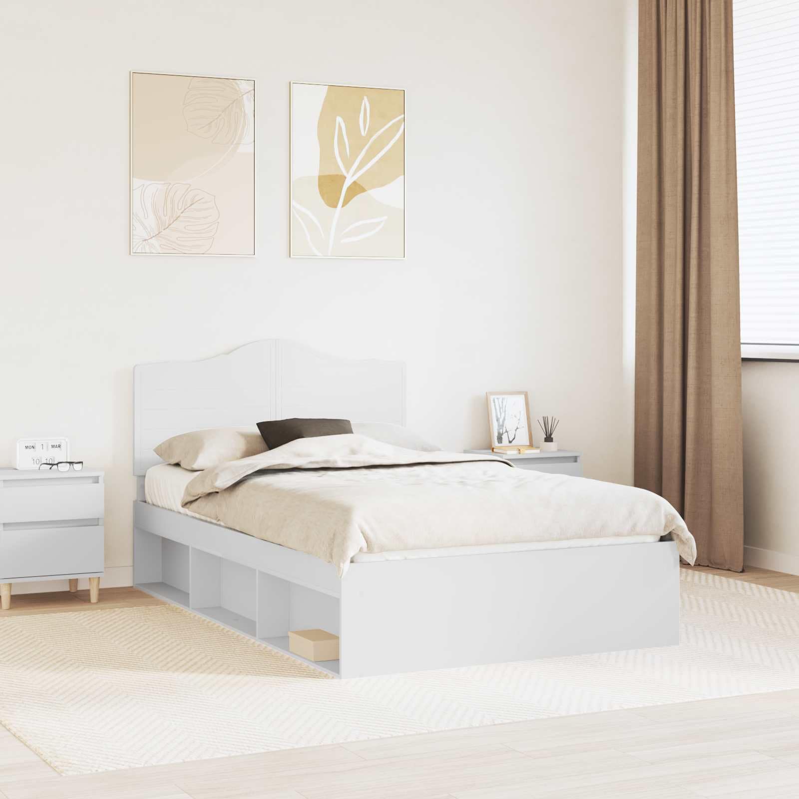 vidaXL Estructura de Cama 120 x 200 cm Madera de Pino Macizo