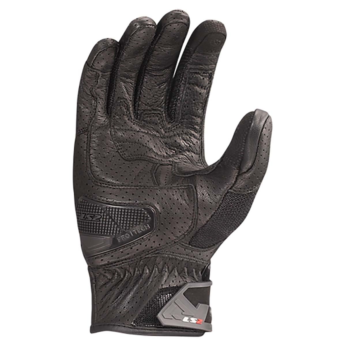 LS2 Air Raptor Guanti da moto in rete traforata, nero, M
