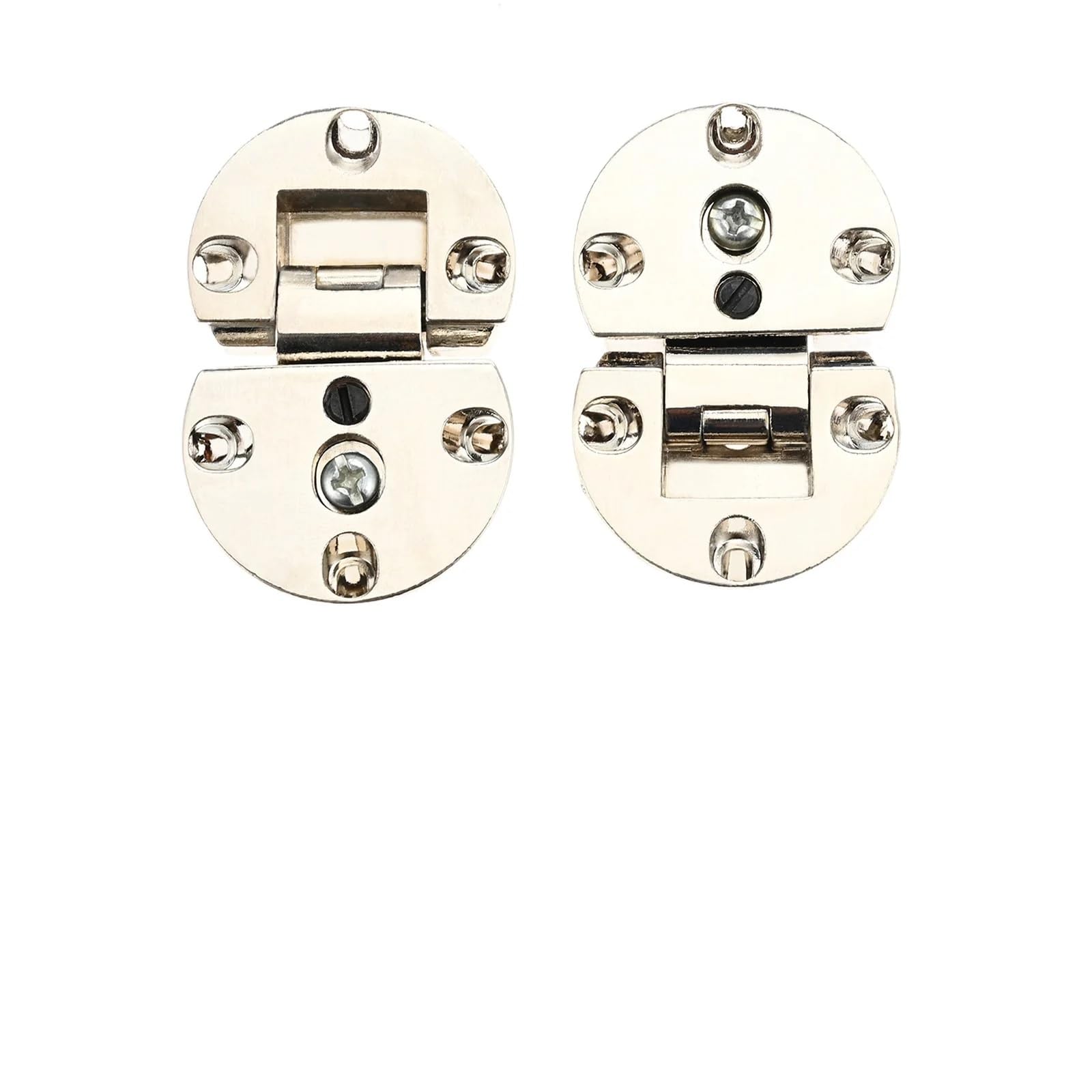Rmwkrmogrf One Color Zinc Alloy Cabinet Door Flap Hidden Hinge Screws Adjustable Table Hinges Invisible Folding 2Pcs ﻿
