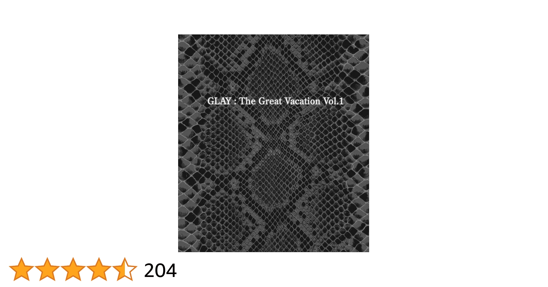 Amazon.co.jp: THE GREAT VACATION VOL.1~SUPER BEST OF GLAY