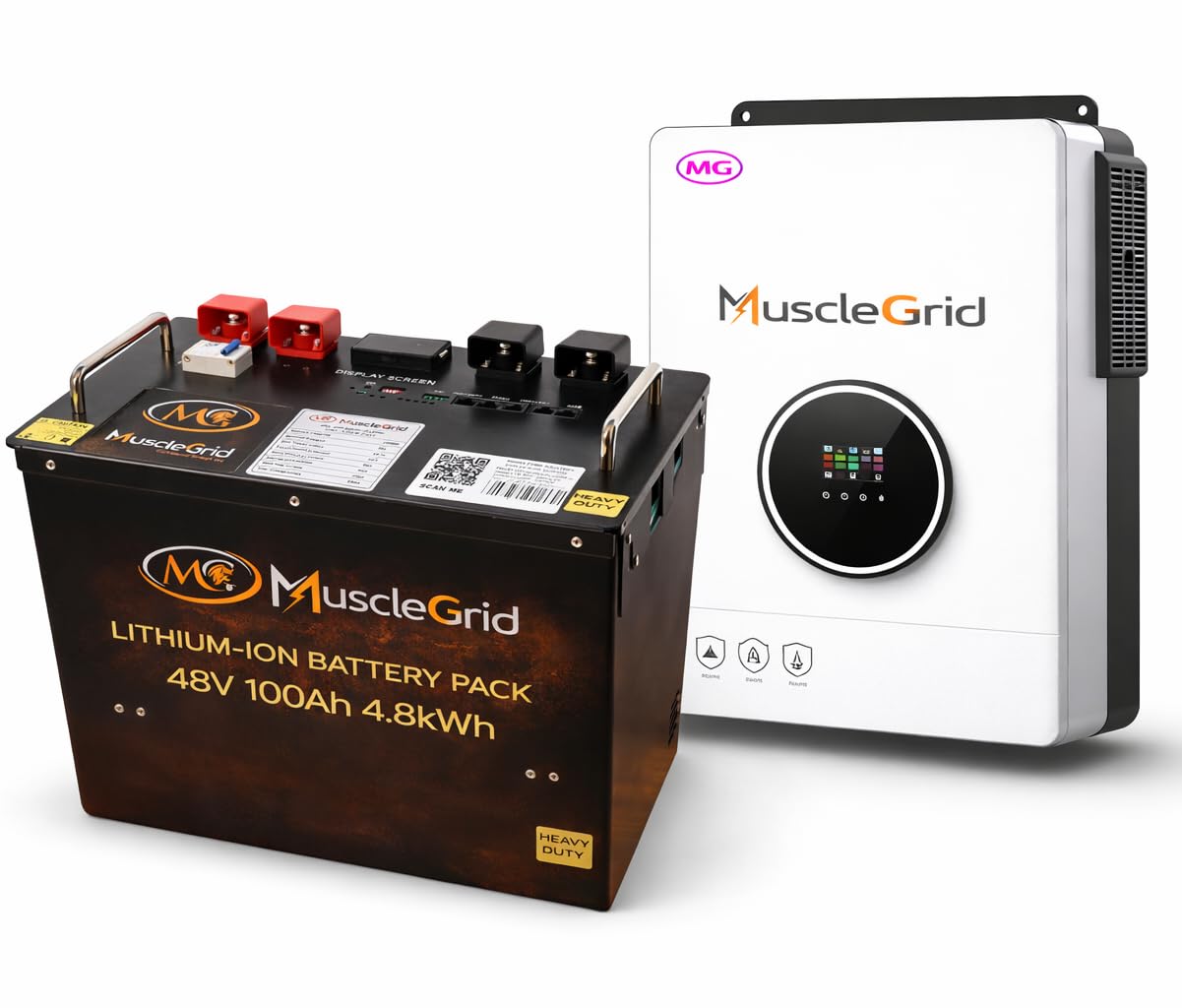MuscleGrid Solar Star 6KW Heavy Duty Solar Hybrid Inverter and 120AH 48V Lithium Battery Combo (MG 6KW + 120AH 48V Smart Battery with JK Full Smart BMS)-image-47