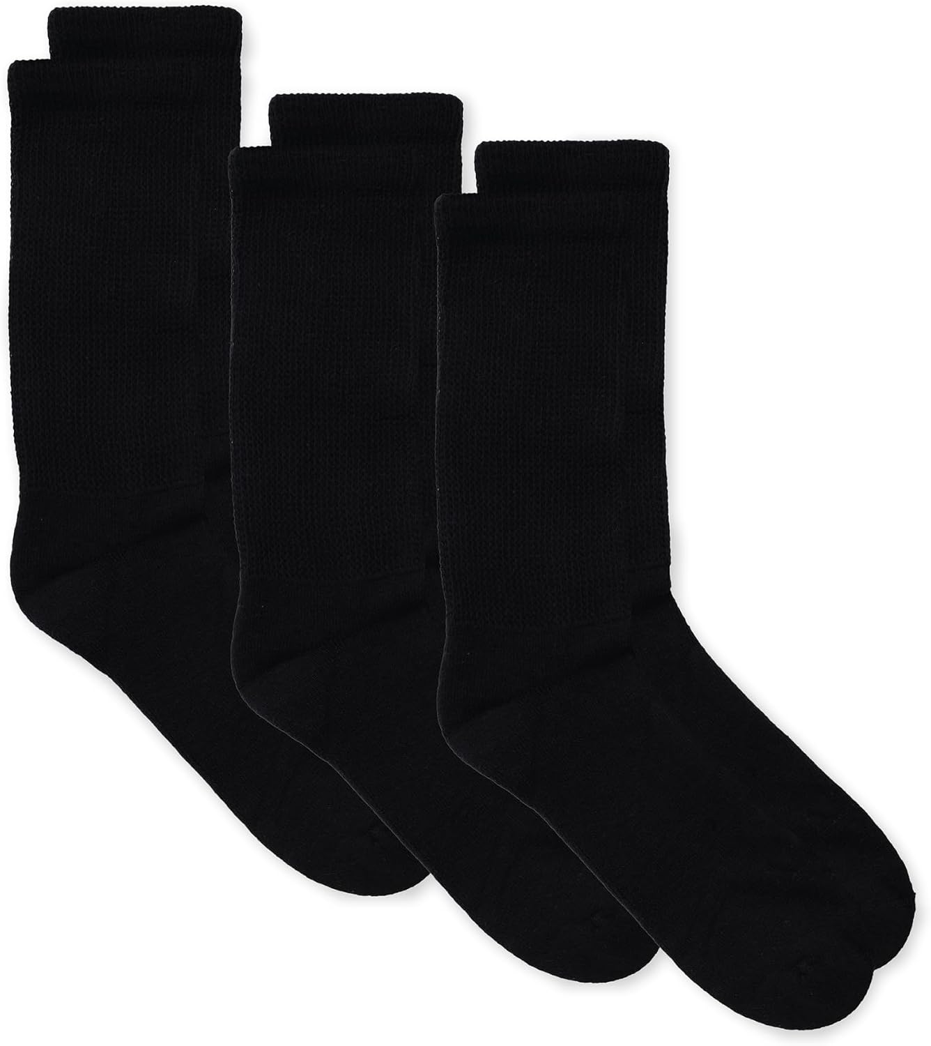 Gertex Adaptive Cotton Socks for Men, Shoe Size 6-12 | Easy On & Off, Non-Binding, Seamless Toe, Cushioned Sole