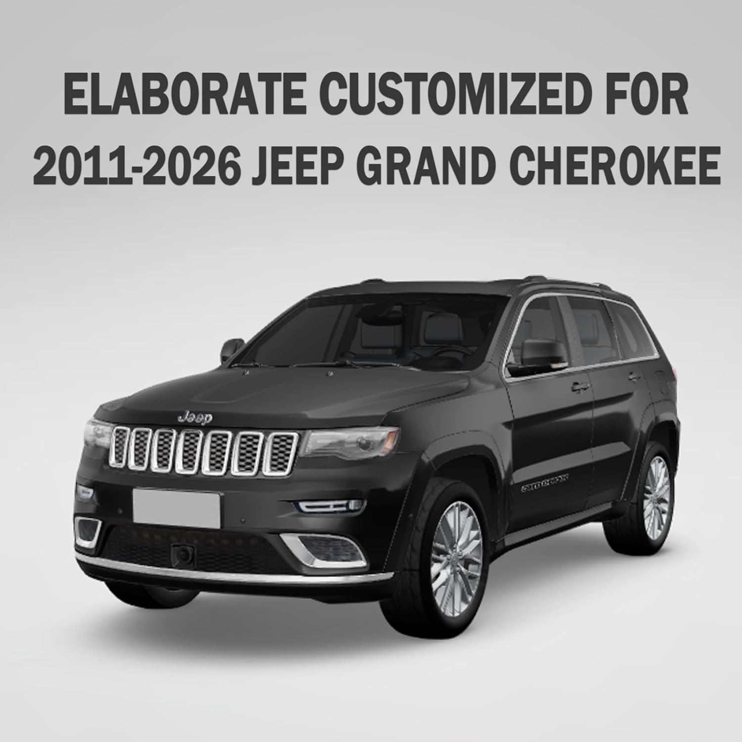 YIERTAI Seat Covers Full Set Compatible with Jeep Grand Cherokee 2011-2026 Pickup Truck Laredo Limited Classic SRT Airbag Compatiable Waterproof Faux Leather Car Cushion Protectors