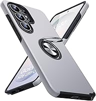 Vista 50 de JAME Funda para teléfono Samsung Galaxy A17/A26 5G con protector de pantalla [2 paquetes] Soporte de anillo Soporte Doble Capa Grado Militar a