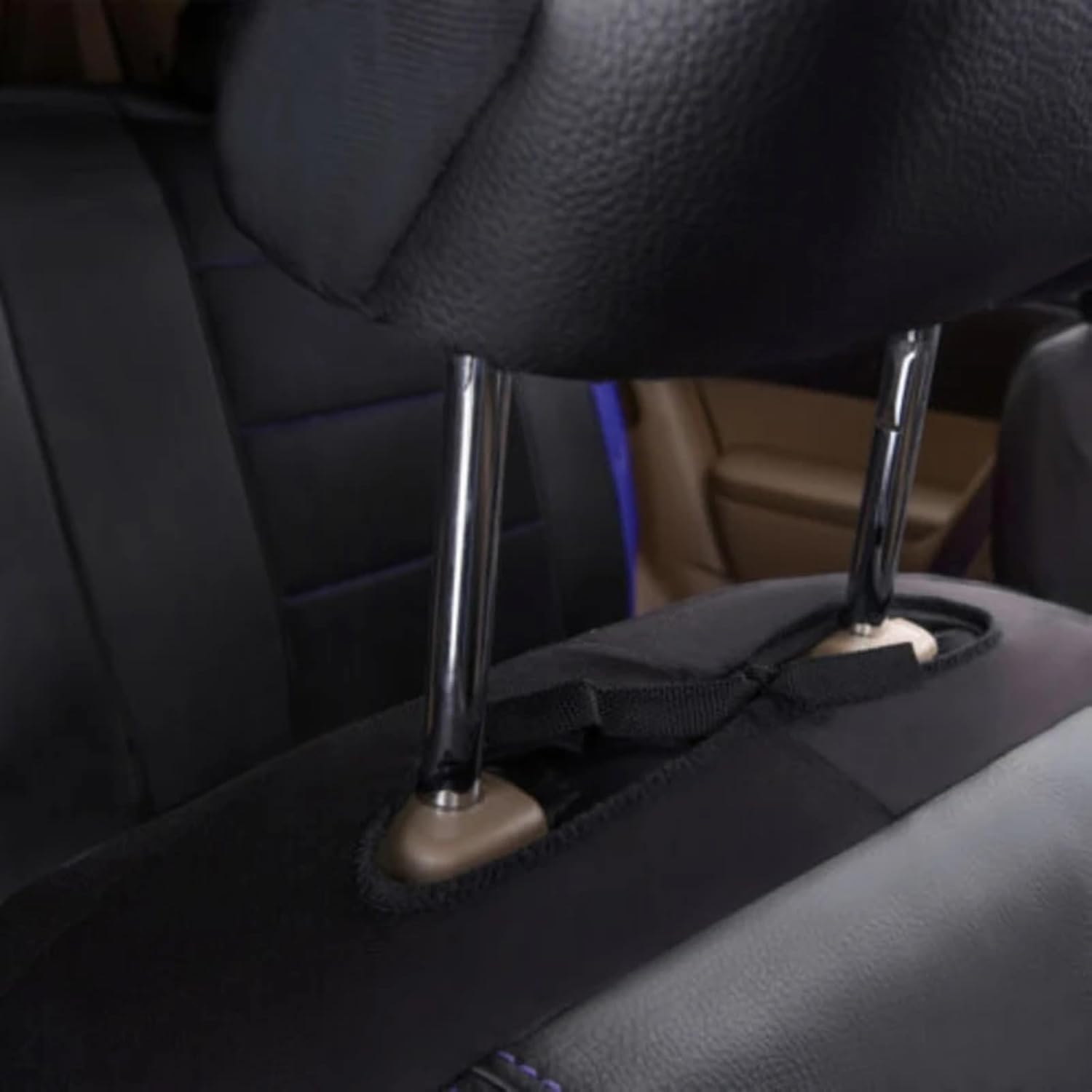Housses Siège Avant Voiture pour Nissan Qashqai/Qashqai e-Power, Antidérapant Doux Confortable Housse de Protection Sièges Compatible avec Airbags,B Black