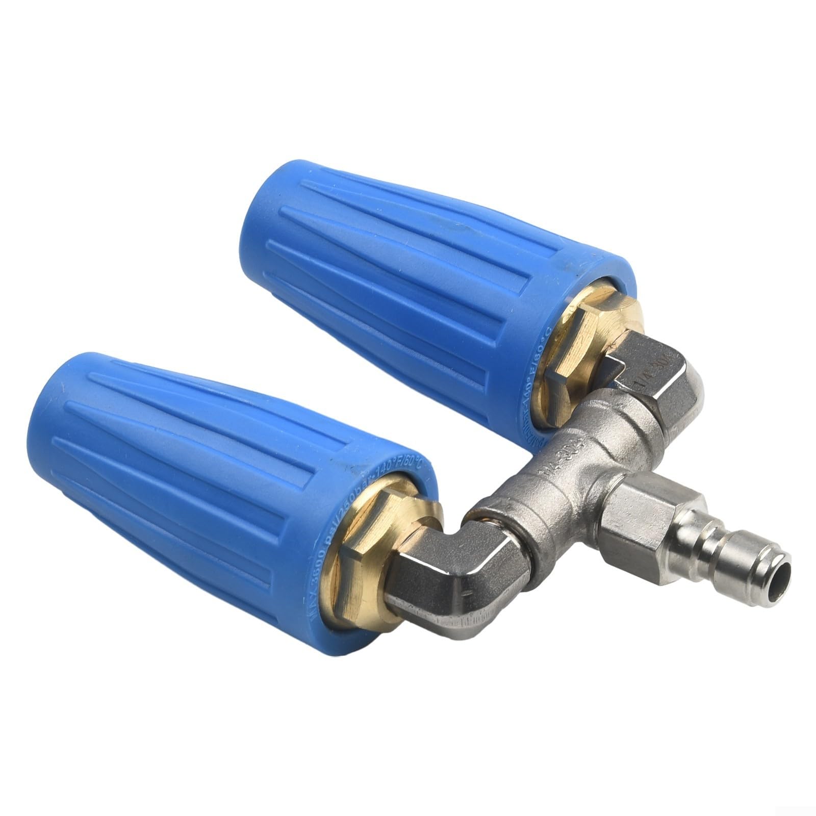 Rondella ad alta pressione Rotante Dual Turbo Ugello Spray Tip1/4 "4000PSI 4-6GPM, Rotante Doppio Turbo Ugello per Idropulitrice Pistola Spray Accessorio