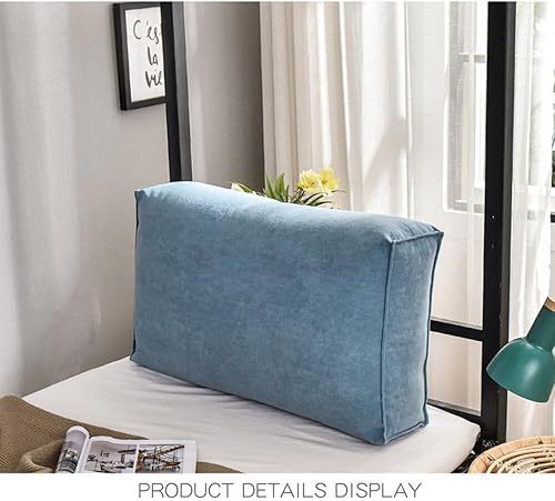 Miniatura 8 de Almohadas para cabecero, almohada de lectura, cojín grande para cabecero, respaldo de cama, soporte de posicionamiento con funda extraíble