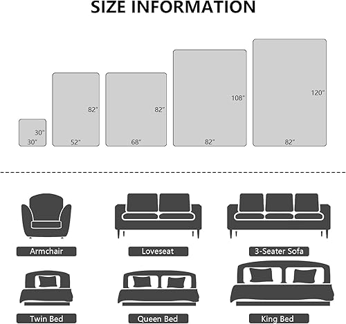 Miniatura 6 de Manta impermeable para perro, lavable a prueba de orina para sofá, manta suave y reversible para cachorros, funda protectora de muebles para sofá y