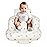 AirSwim Inflatable Baby Seat, Inflatable Baby Chair for Babies 3 Months and Up, Summer Blow Up Chair with Built in Air Pump, Infant Floor Seats for Learning to Sit, Palying, Camping, Bear Head