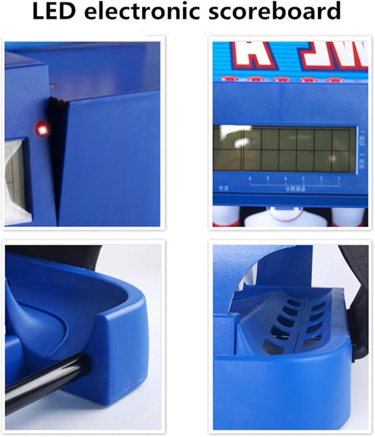 Kids Electronic Bowling Set - Automatic Scoring, LED Lights, Realistic Sound Effects - Foldable Indoor Family Game for Children & Adults - Fun Bowling Alley Experience