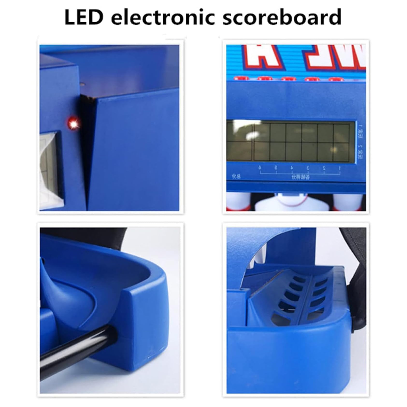 Juego de bolos electrónico para niños con reinicio automático, iluminación y efectos de sonido, juego de bolos plegable para interiores para niños y adultos