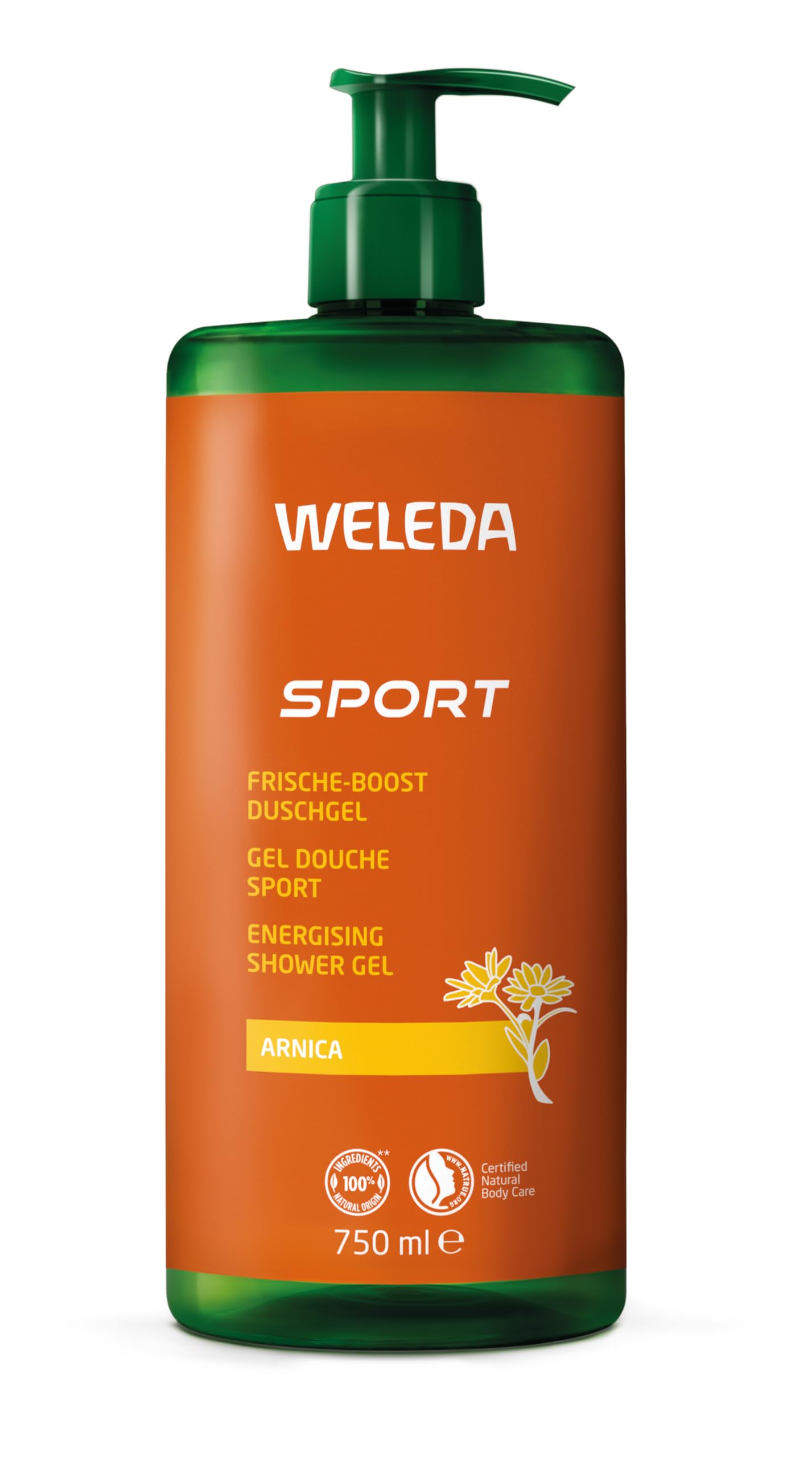 Weleda Arnica Sports Shower Gel 750ml Muscle Soothing Body Wash