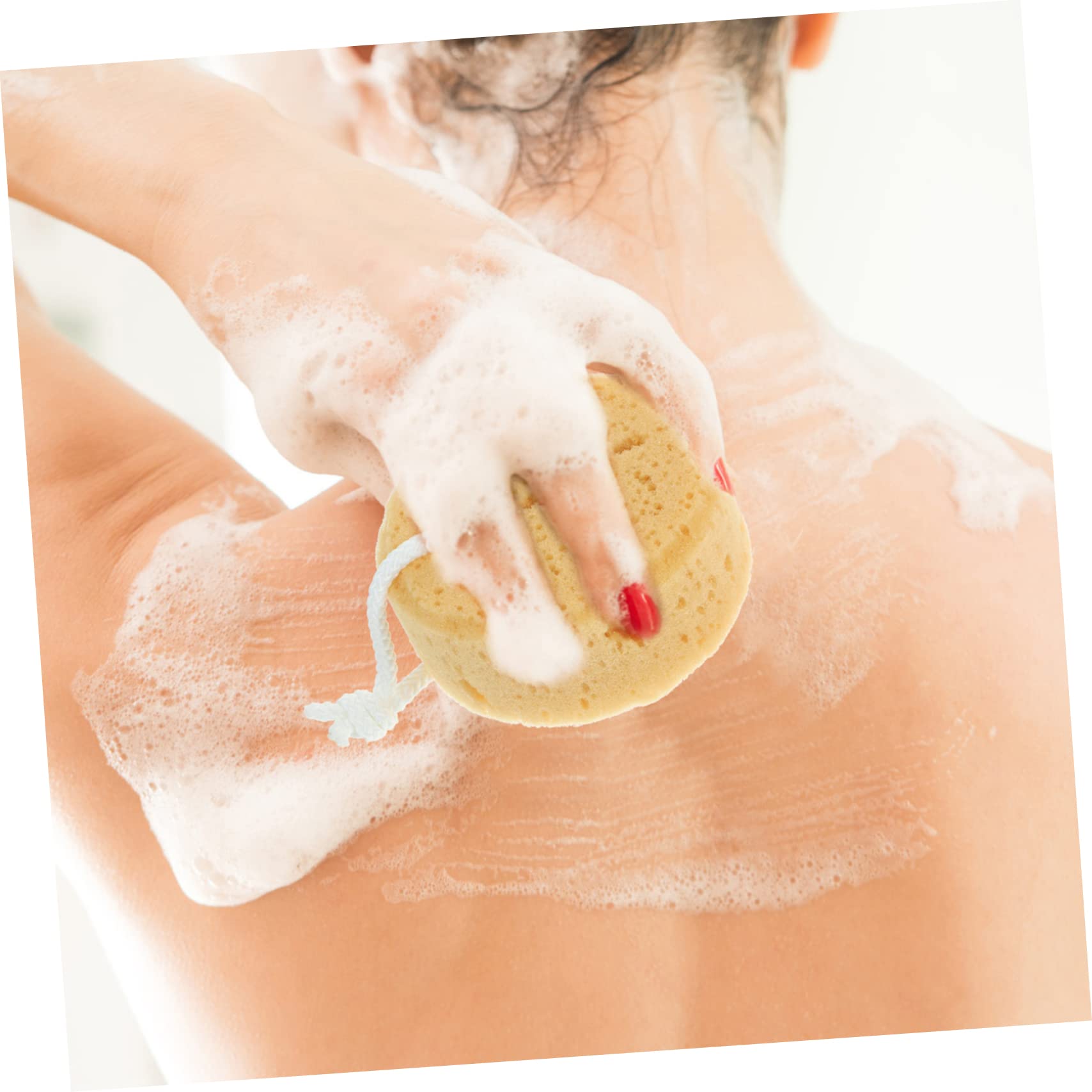 Healeved 12 Piezas esponja de baño esponja exfoliante corporal depurador de cuerpo de ducha esponjas depurador de piel de baño esponja exfoliante de ducha ronda Bola de baño