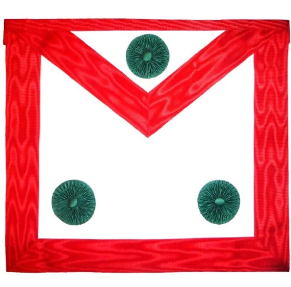 Tablier Rouge Knight Mason similicuir taille unique vêtement maçonnique