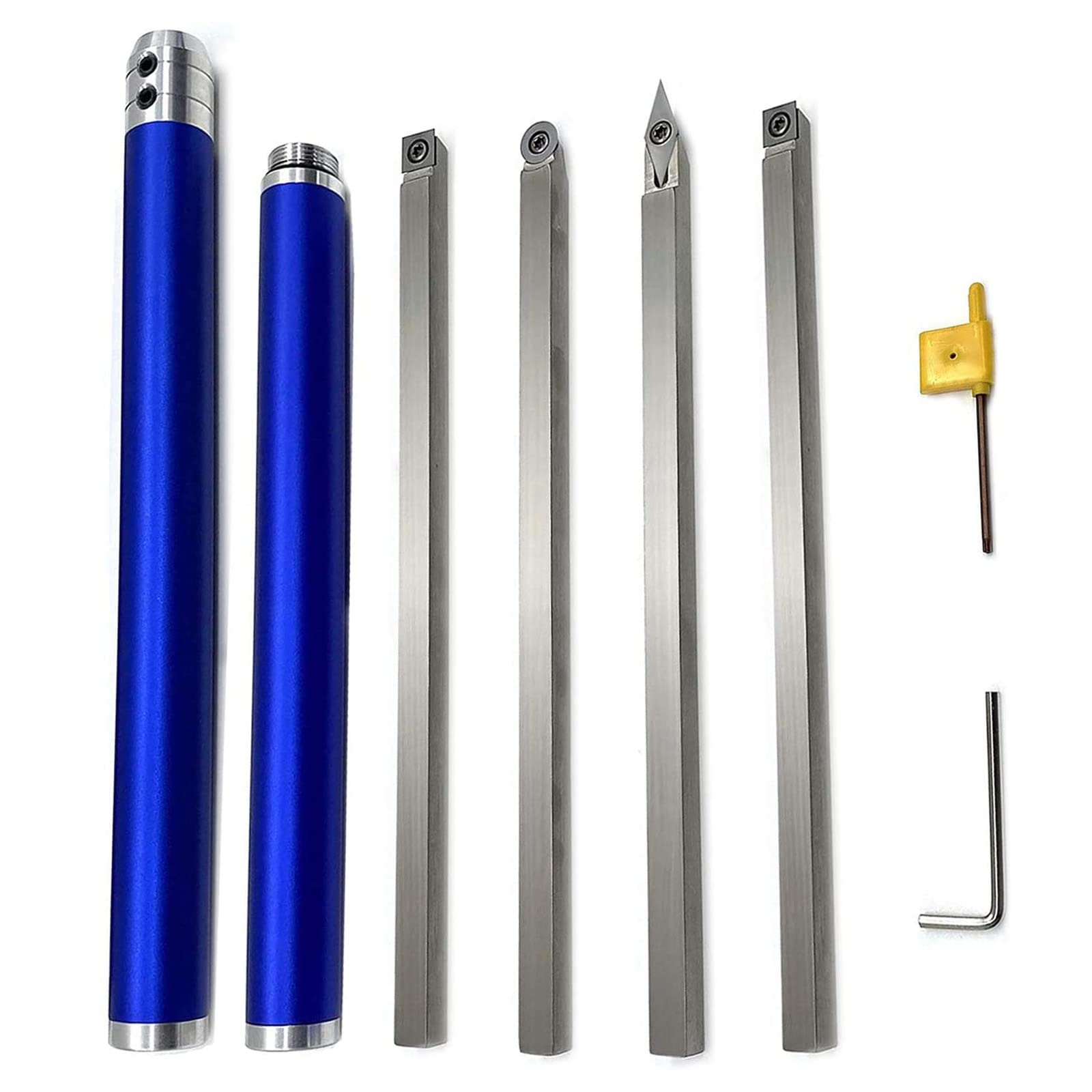 Swan Neck Hollower Carbide Wood Lathe Tool Set With Removable Handle ...