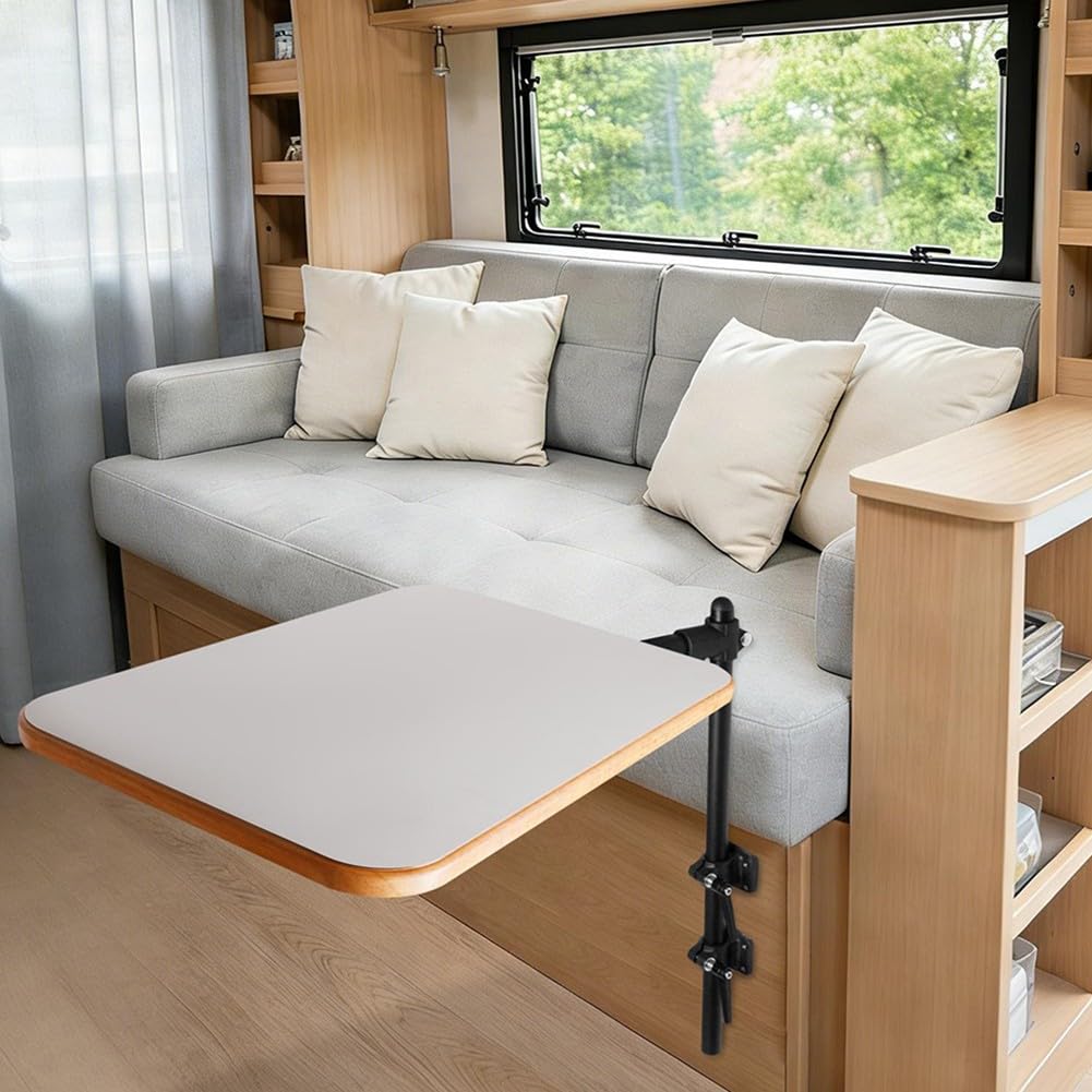 Verbessertes 360-Grad-Drehgelenk für Wohnmobil-Tischbeine, abnehmbare Halterung aus Aluminiumlegierung für Wohnmobil, Camper, Yacht, verstellbare Höhe